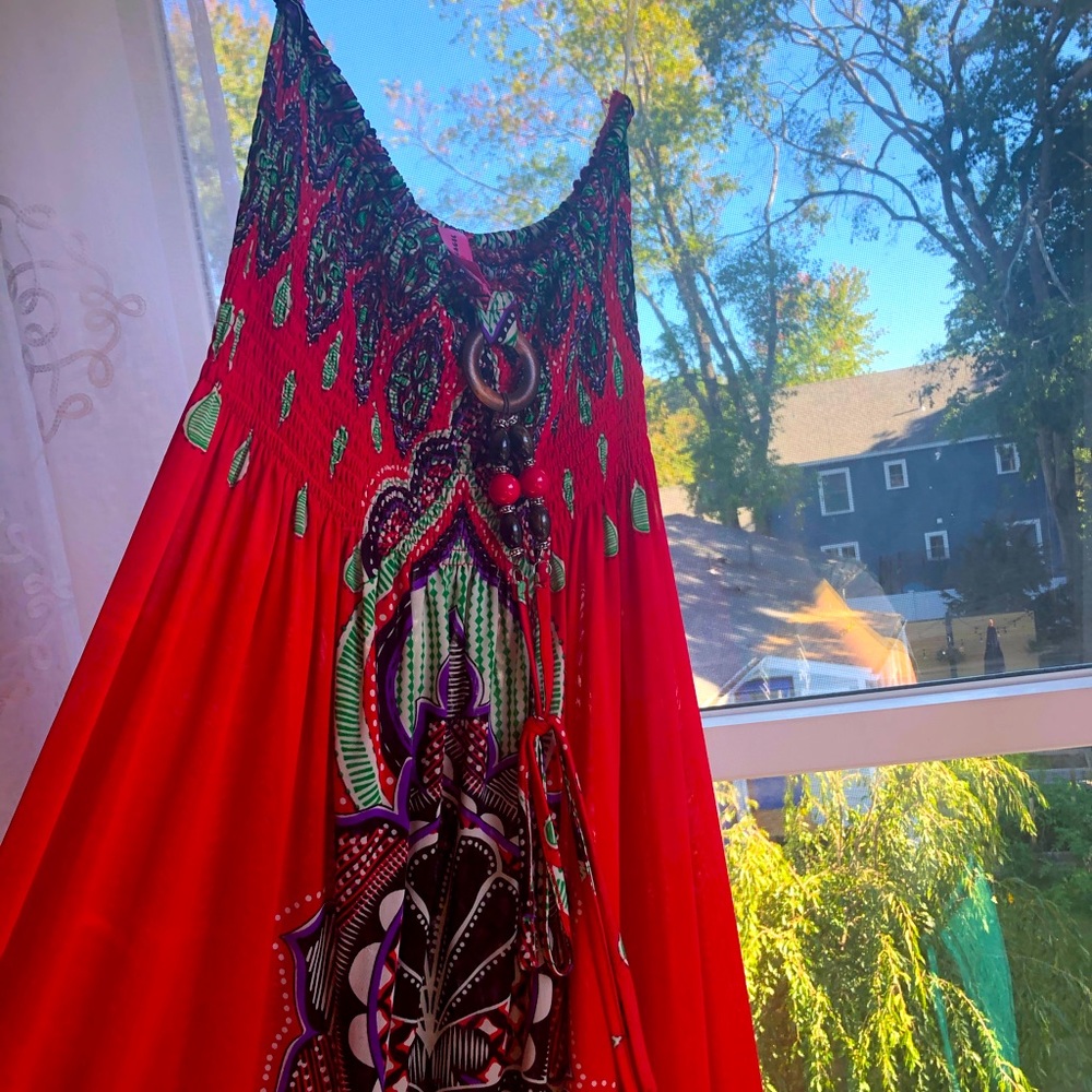 strapless maxi dress